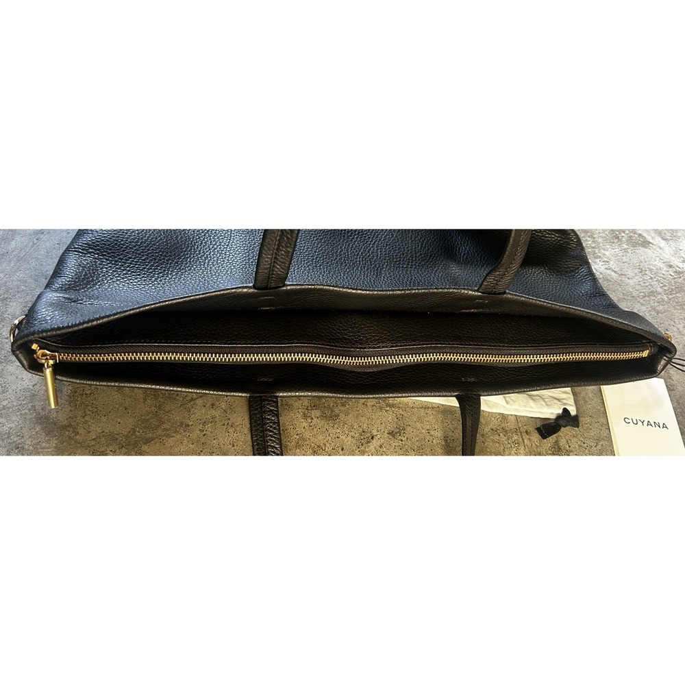 Cuyana Original Classic Zipper Black Tote Bag New With Dust Bag - Picture 9 of 13